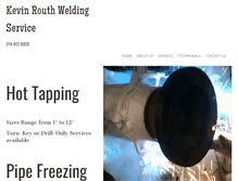 Tablet Screenshot of kevinrouthwelding.com